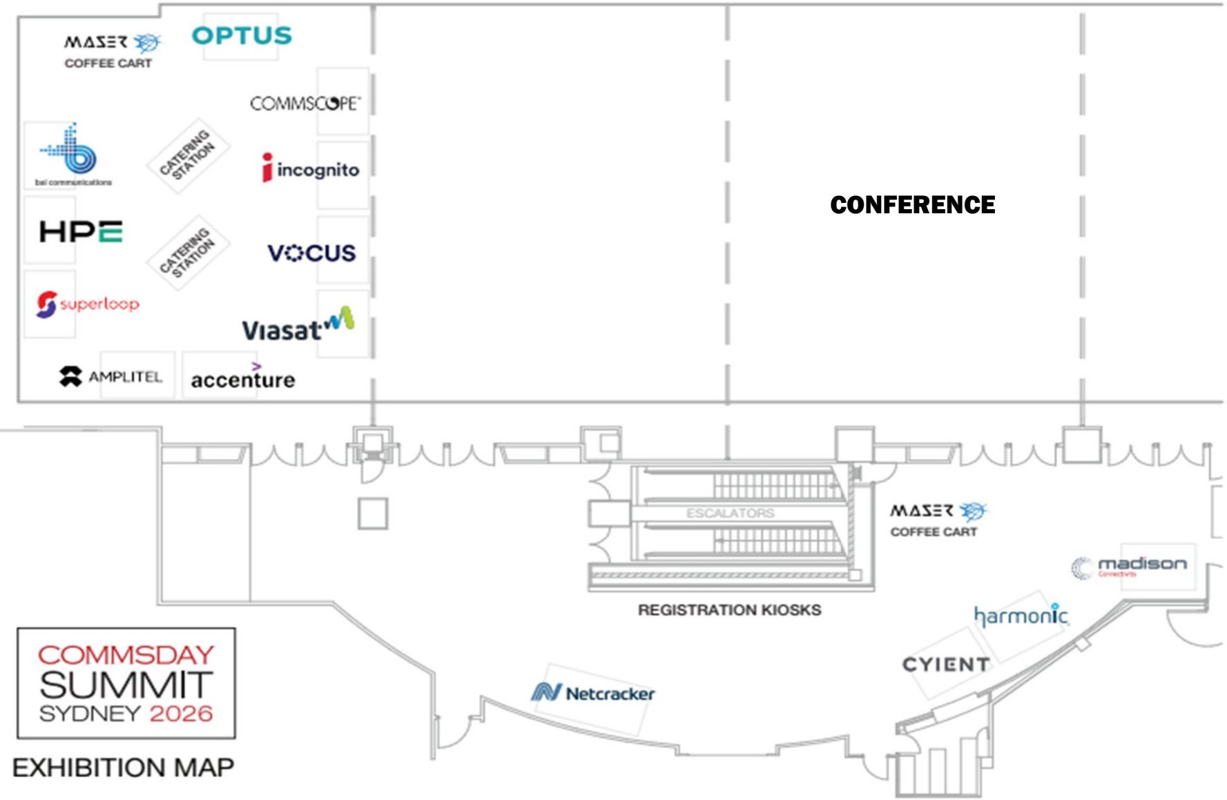 Grand Ballroom exhibition map